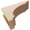 Ekena Millwork 5"W x 15"D x 10"H Classic Hughes Rough Cedar Woodgrain TimberThane Corbel, Primed Tan CORUR05X15X10HUGRCPR - alternate 2